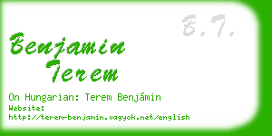 benjamin terem business card