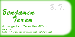 benjamin terem business card